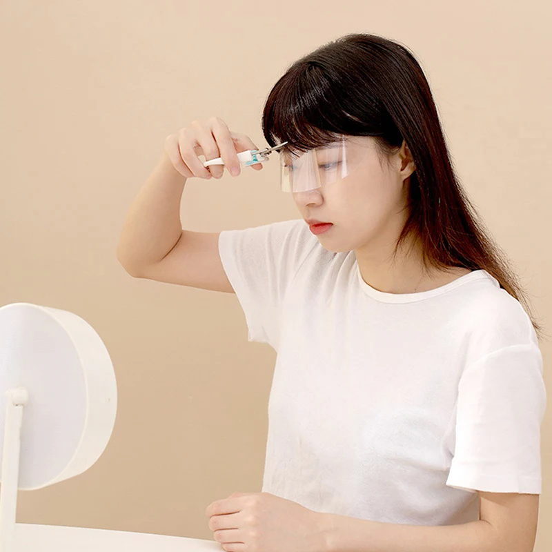 50pcs Eye Protection Hairdressing Mask Hairspray Isolate Haircut Tool Face Protecting Forehead Mask Face Shield Disposable