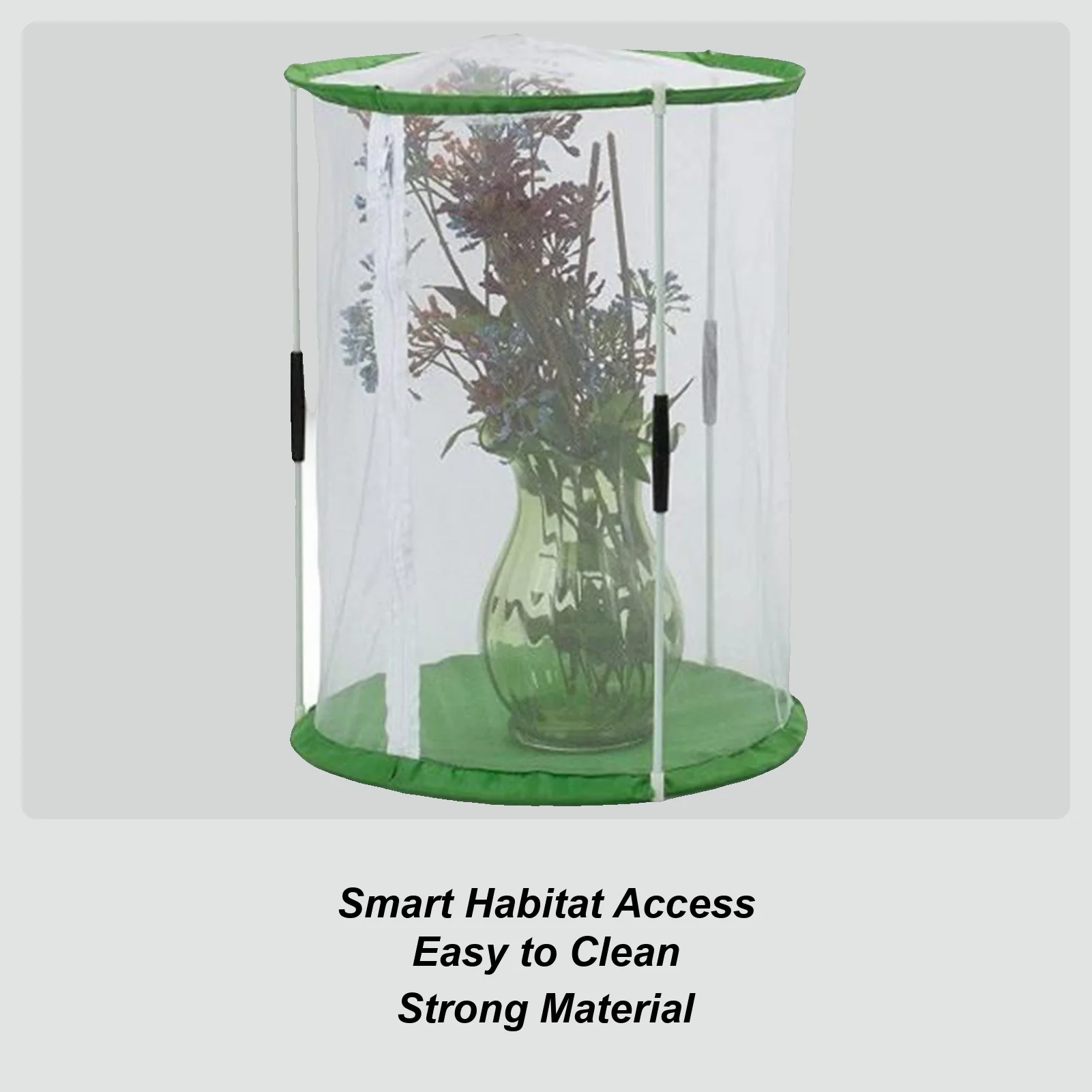

Butterfly Enclosure 11.8 X 15.7 Inch Butterfly Tent With Zipper Foldable Multifunctional Plant Cover For Raising Hatching