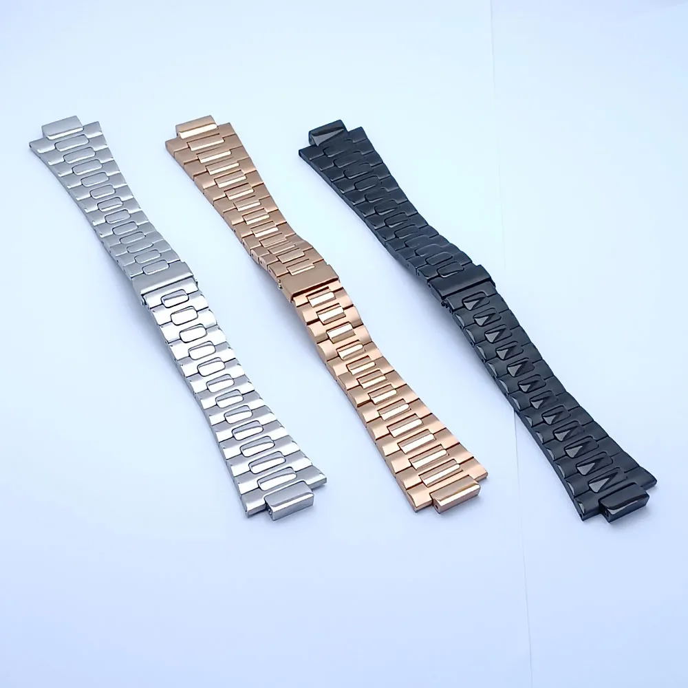 13mm wide strap High quality luxury brand Full solid stainless steel daily strap men's watch accessories Watch band