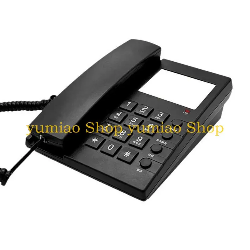 587B Corded Landline Wall Mount Hotel Telephone with Large Buttons for Easy Use