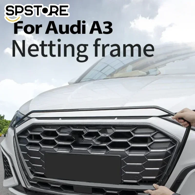 

Car Grille Trim Frame for Audi A3 8Y S3 Exterior Tuning Car Accessories Automobiles Parts New Racing Grills