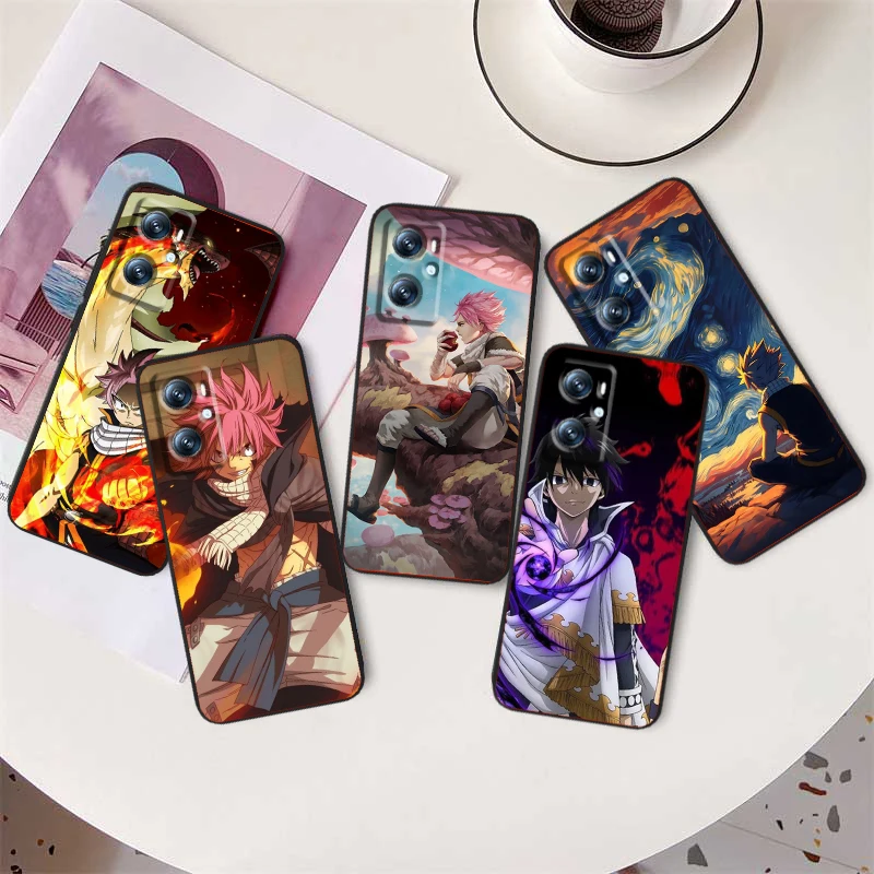 F-FAIRY T-TAIL Anime Cool For OPPO Find X6 X5 X3 A54S A5 A94 A16 A53S A57 A74 A72 A98 A78 A96 A9 5G Black Back Phone Case