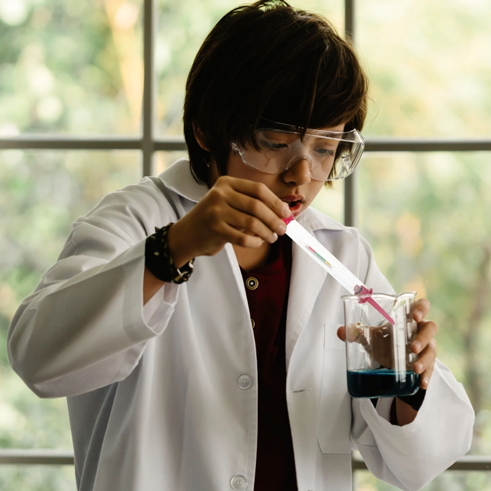 

2pcs Hydrometer Electrolytic Hydrometer -Hydraulic Density Meter For Acid Specific Gravity Test Teaching