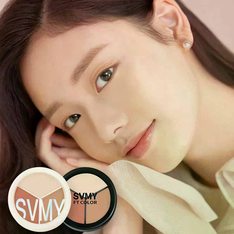 SVMY 3 Color Concealer Covering Face Spots And Blemishes Effectively Covering Dark Circles Waterproof Long-lasting And Natural