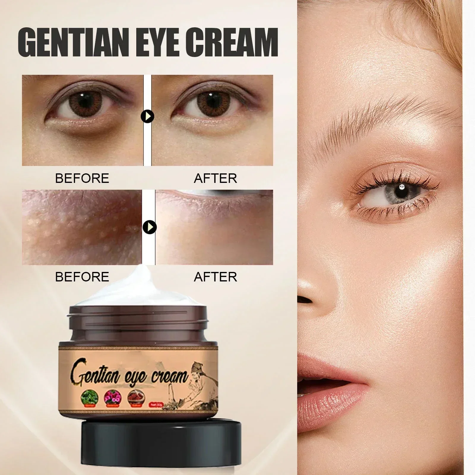 Revitalize Your Eyes! Say Goodbye to Puffiness & Bags with Our Effective Eye Cream! Look Refreshed & Awake!