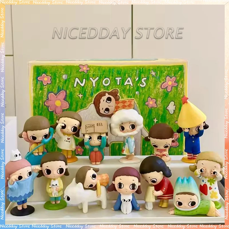 

New Nyota Fluffy Life Series Blind Box Anime Figures Mysterious Box Kawaii Anime Lucky Bag PVC Room Decoration Gift Kids Toys