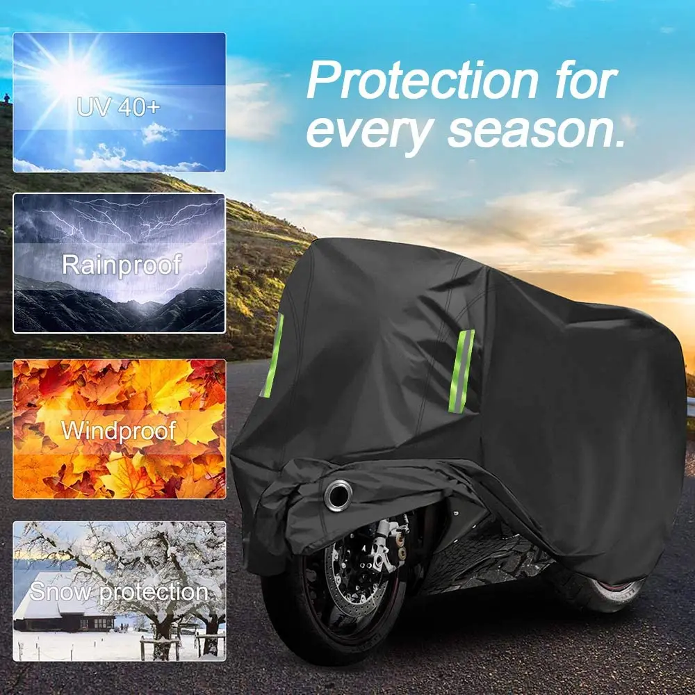 Protezione per copertura moto Esterno Esterno Anti UV Sole Neve Pioggia Inverno Estate Antivento Antipolvere Accessori impermeabili
