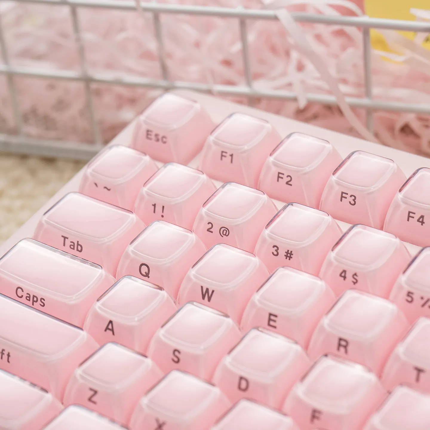 

Кристаллические прозрачные кейкапы с боковой печатью, OEM-профиль, для самостоятельной сборки, с подсветкой, для механических клавиатур MX