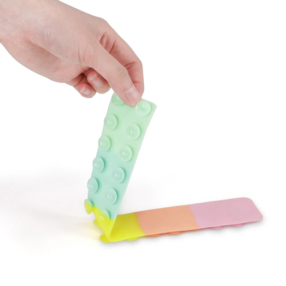 Ventosa Square Pat Pat foglio di Silicone Squidopop Finger Toy bambini Antistress Squeeze Toy Antistress Soft Squishy toy