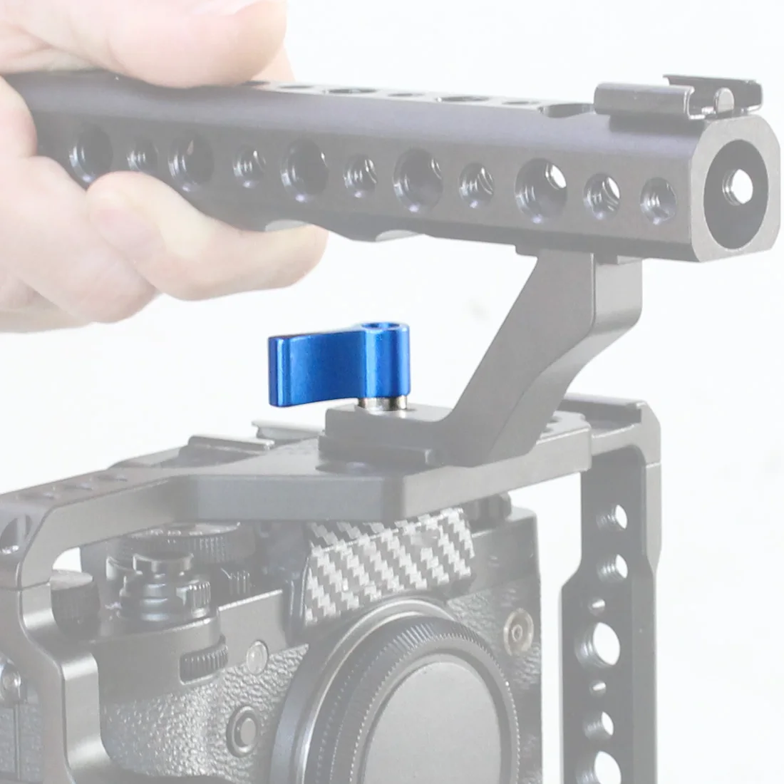 2x mini verstellbar m6 m5 1/4 Gewinde l-Typ T-Form Griff knopf Adapters ch raube für gopro für dji für insta360 dslr Foto zubehör – Detail 4