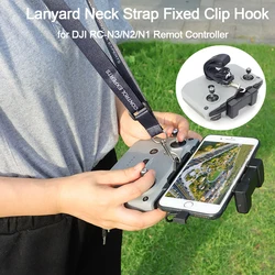 Wtohoby Lanyard Neck Strap Fixed Clip Hook for DJI RC-N3/N2/N1 for NEO/AIR 3S No Display Screen Remote Control Drone Accessories