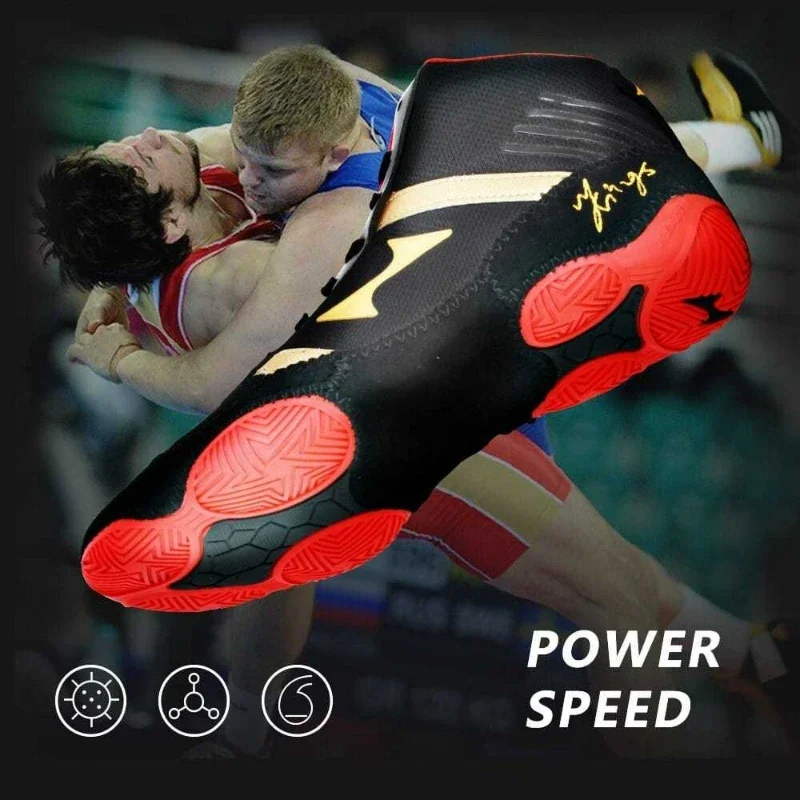 Professional Wrestling Boots for Couples Black Breathable Boxing Shoes Men Women Sport Sneakers Unisex Designer Fighting Shoe