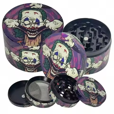 2inch/50mm Funny Clown Metal Herb Grinder Smoking Accessories