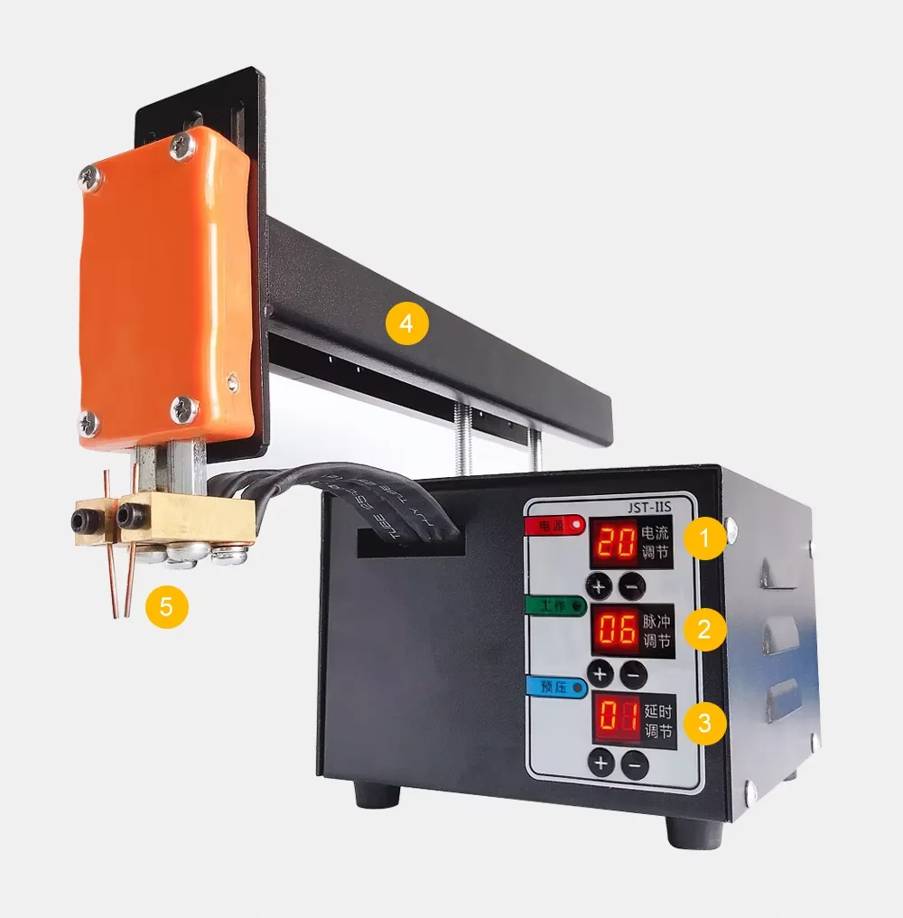 High Power Spot Welder  JSD-IIS 3KW For 18650 Lithium Battery Pack Weld Spot Machine Current adjustable