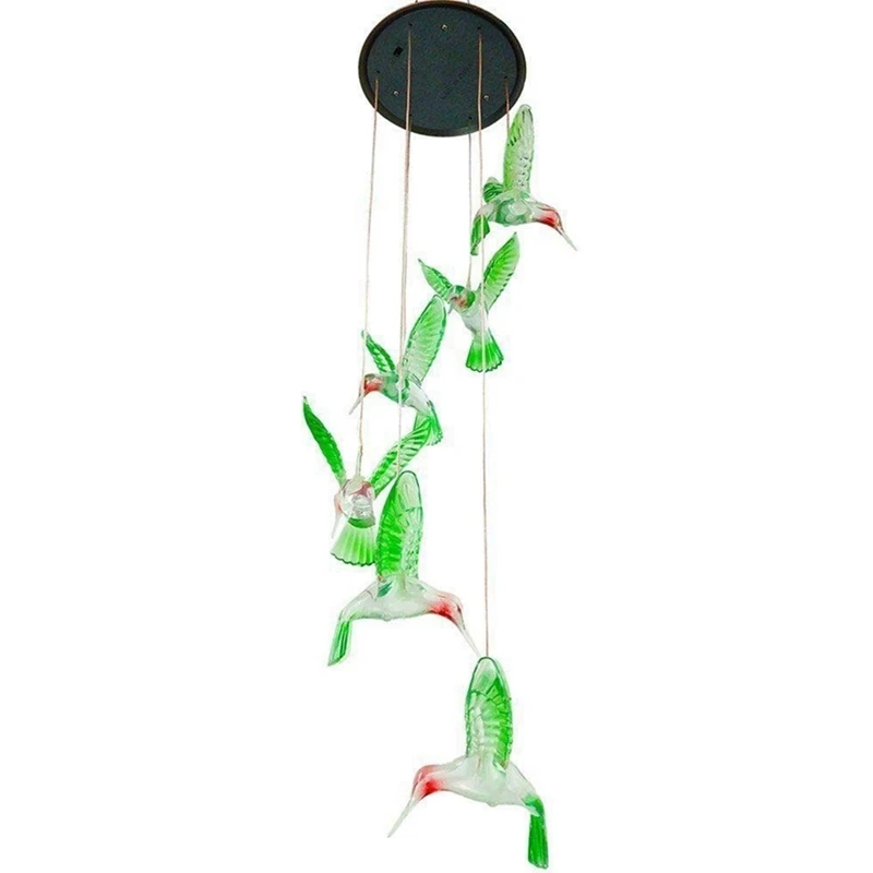 Solar-Powered Hummingbird - Color-Changing Light - Outdoor Garden Decor