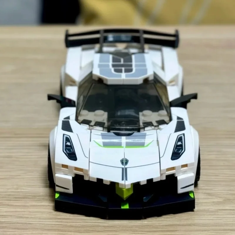 Bloques de construcción, coches deportivos geniales, coches clásicos de fama mundial, modelos de ensamblaje de coches de carreras, rompecabezas para niños, juguetes de ensamblaje, regalos, decoración
