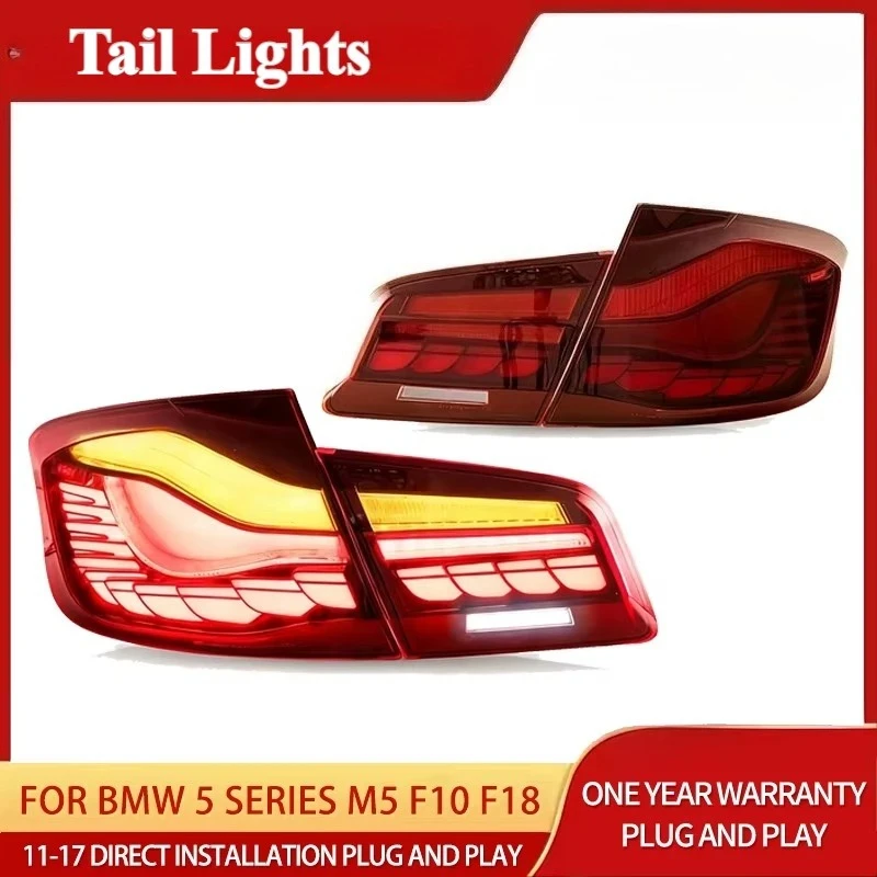 OLED CS-Style Rücklichteinheit für BMW 5er F10 F18 M5 2011-2017 Dynamische Begrüßungsanimation Sequentieller Blinker Rückleuchte