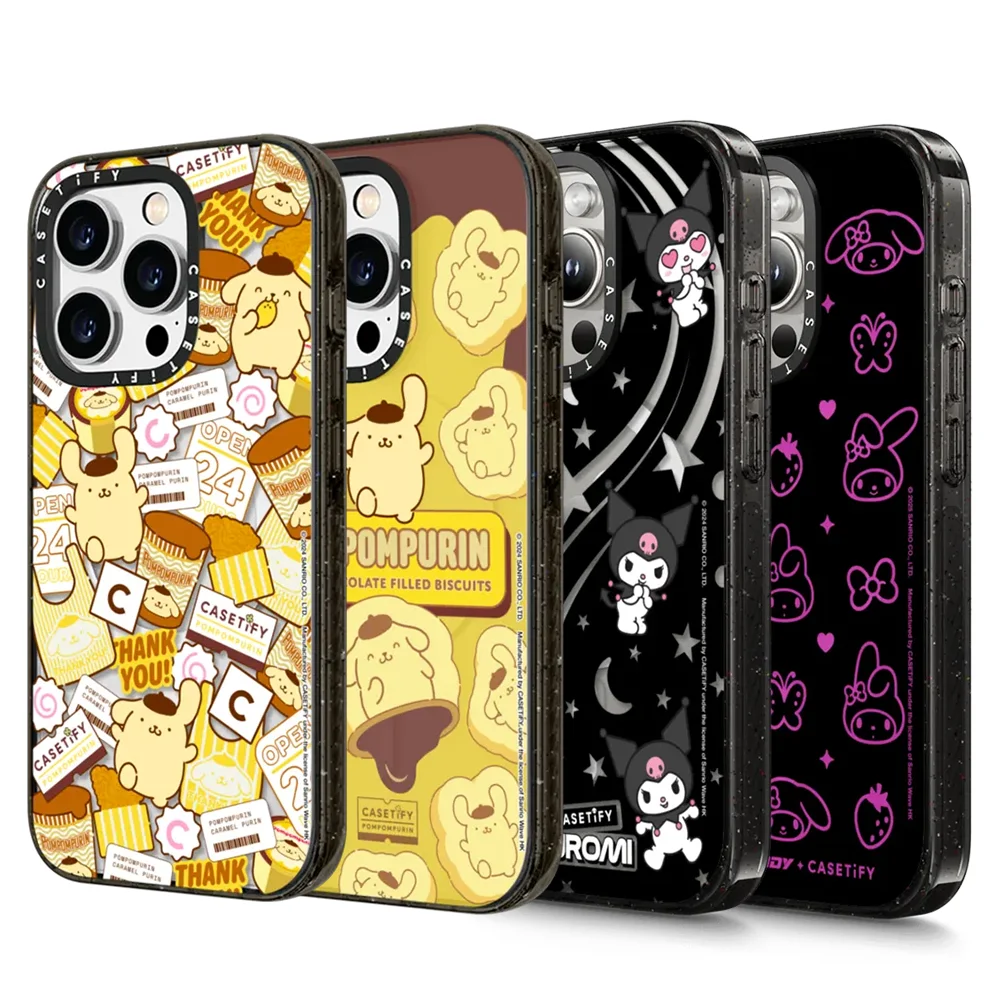 

CASETiFY Sanrio Family Cartoon Cute Series Magnetic Drop-proof Case for iPhone 13 14 15 17 Pro Max Air 16 Plus Protect Cover