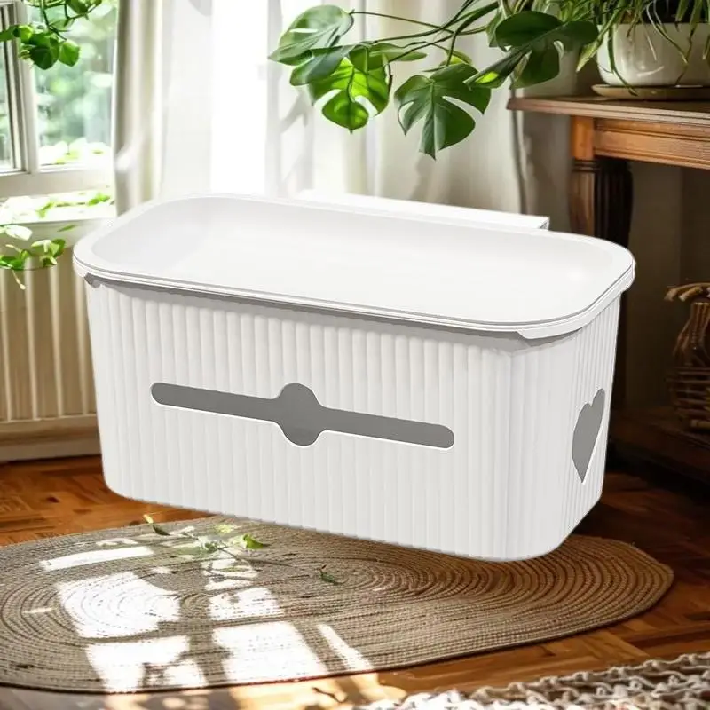 Removable Hook Hanging Storage Container, Plastic Sundries Box, Ideal for Dorm Room Bedside