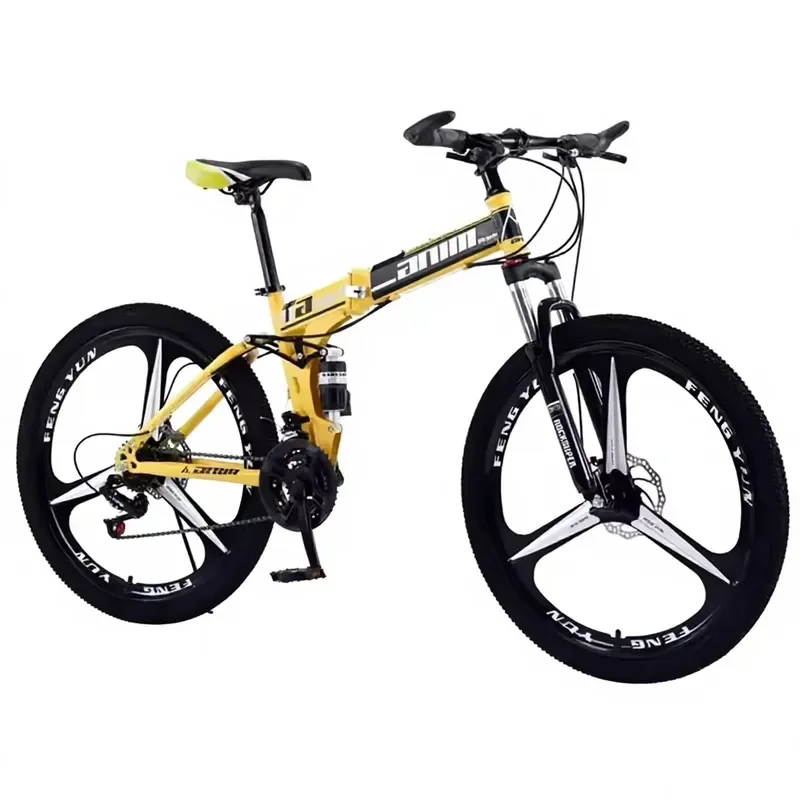 Factory wholesale 26 inch 21 speed folding mountain bike adult folding bike