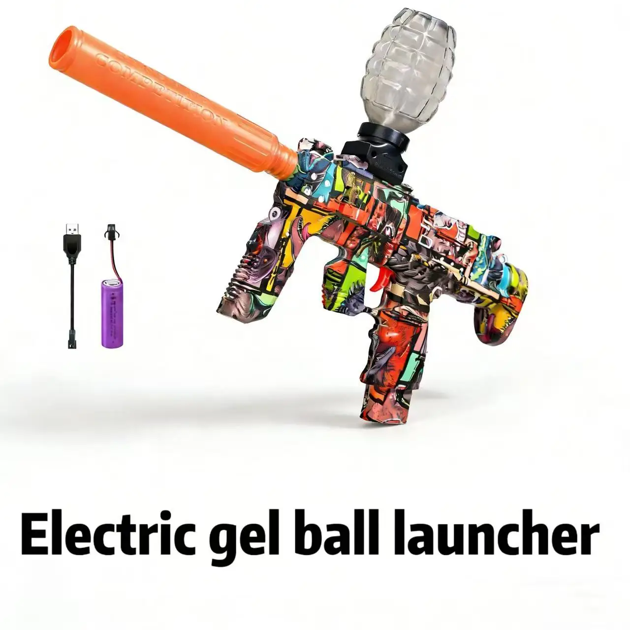 Electric toy guns, gel explosive  toy guns, gel water ball launchers, one-button manual-automatic mode, equipped with scopes