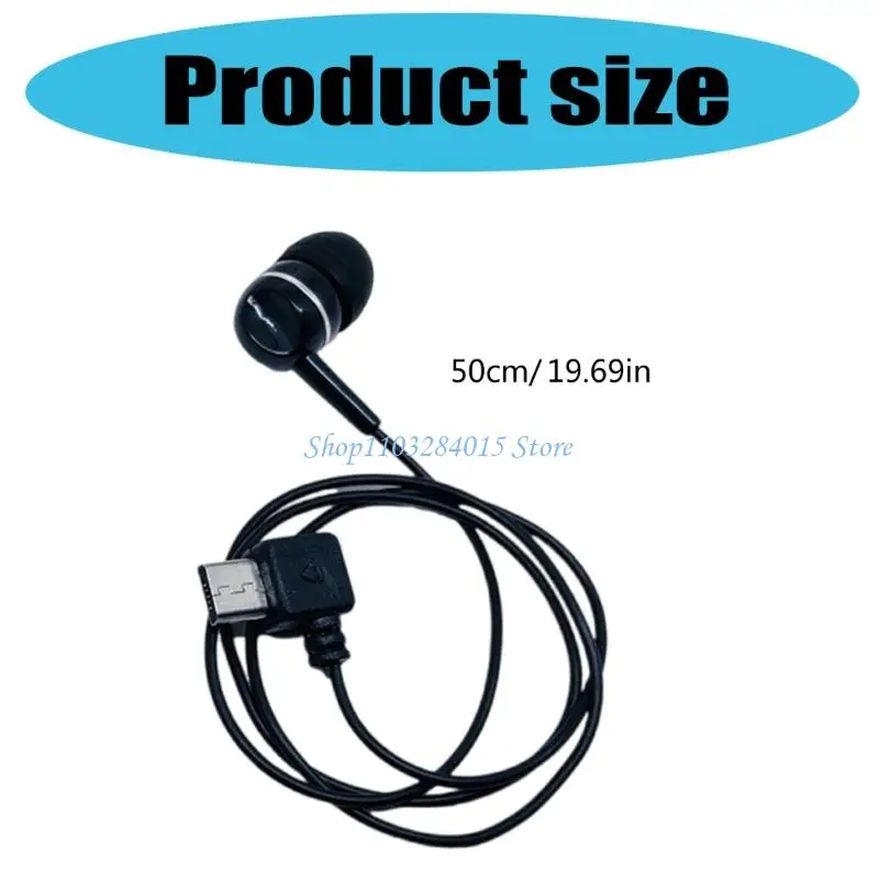 R6FF Ergonomic Single Ear Wireds Auriculares PVC Conectividad 5PIN para llamadas sonido claras