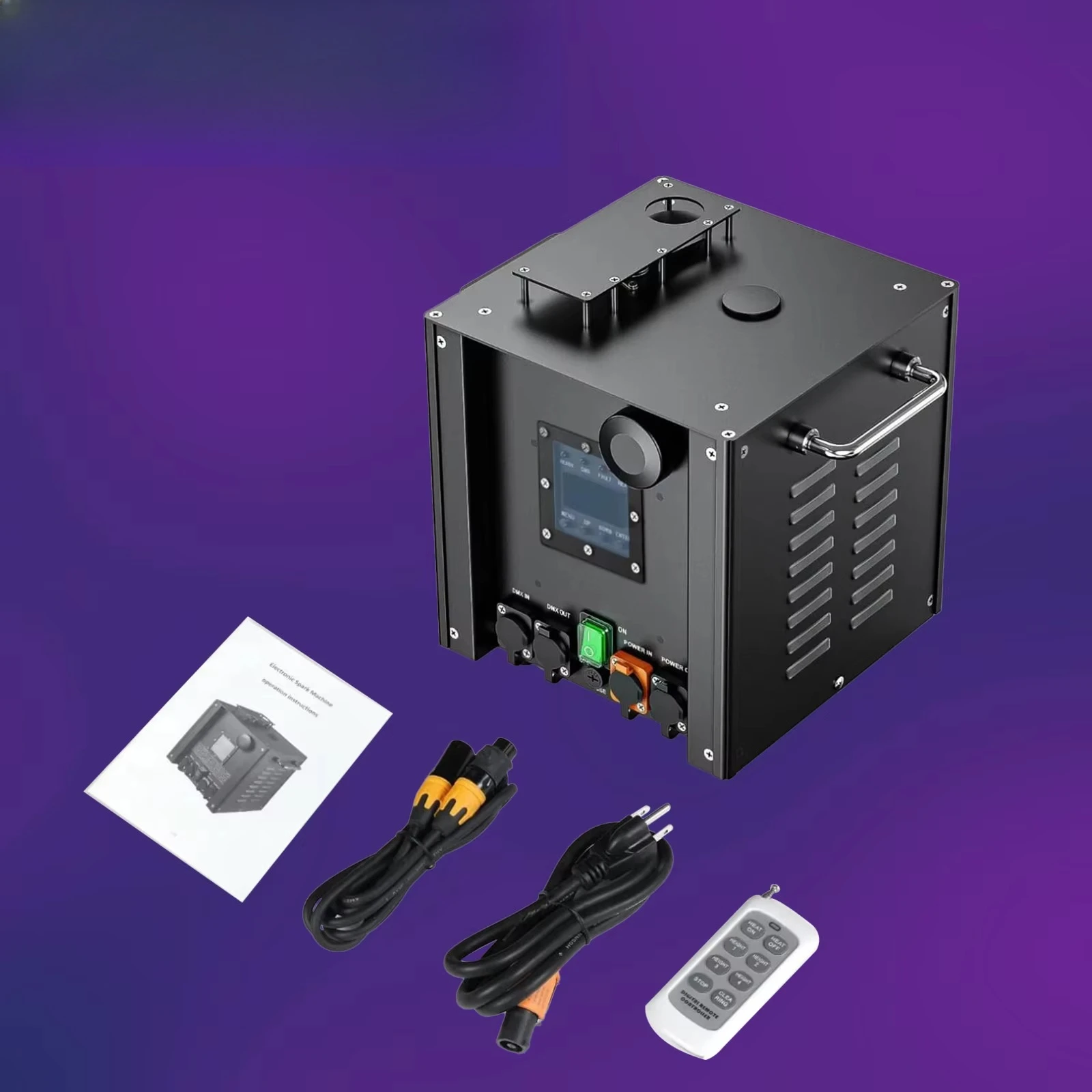 White cold spark machine artificial flame electronic spray equipment for indoor magic special effects