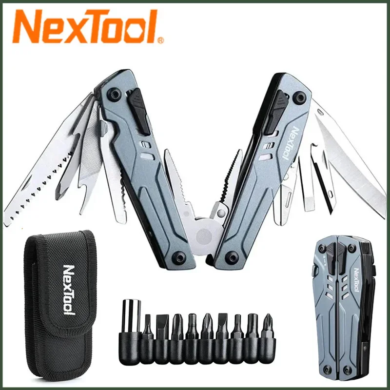 Imagem -02 - Nextool-sailor Pro Alicate Dobrável Portátil Ferramentas Multi-function Edc Multi-tool Canivete Tesoura Chave de Fenda ao ar Livre 14 em 1