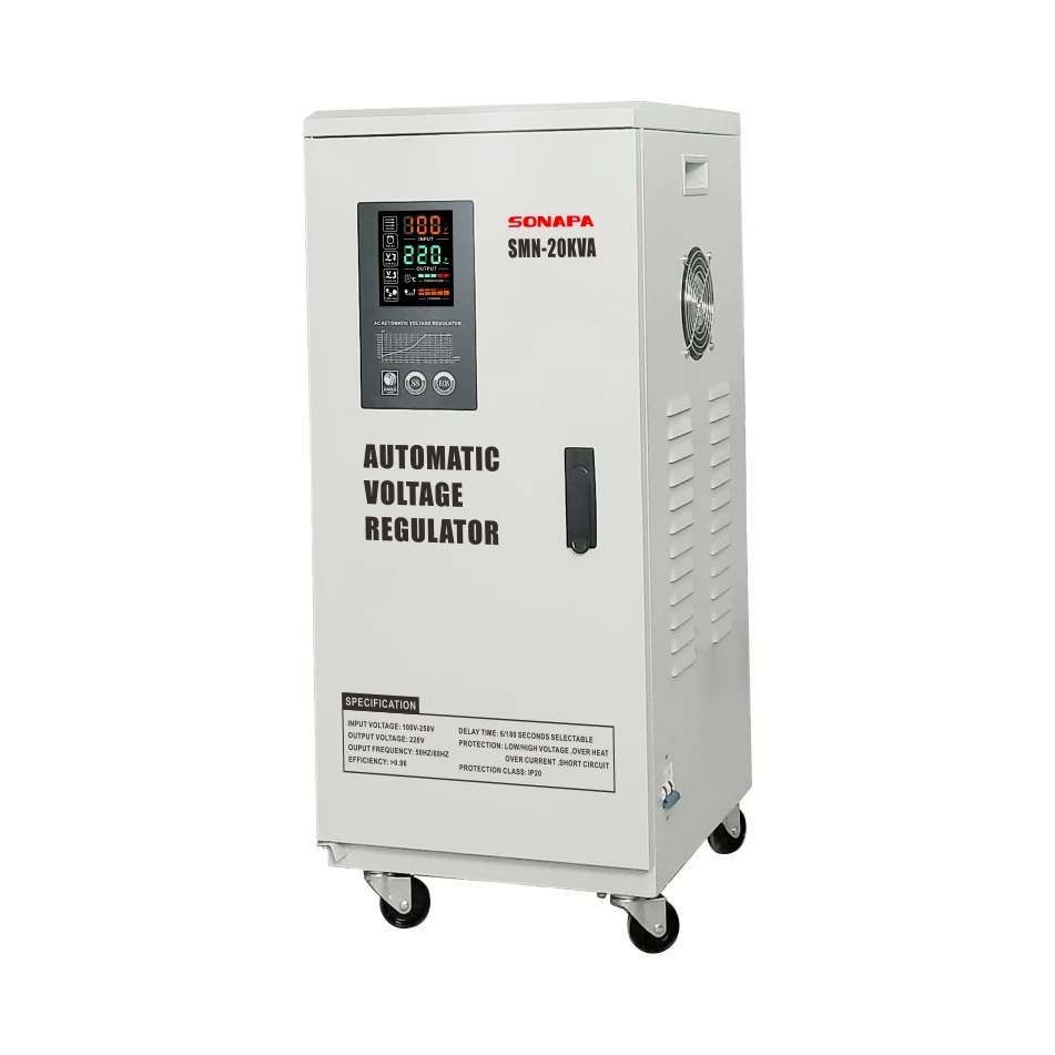 Automatic voltage regulator 20KVA single phase AC 220V voltage regulator/stabilizer AVR.