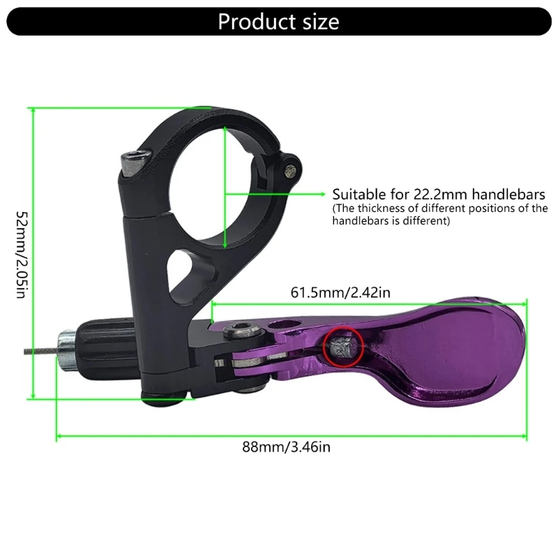 Bicycles Seatpost Dropper Remote Lever Road Bike Seats Tube Switches Height Cable Adjustable Lever for 22.2mm Handlebars