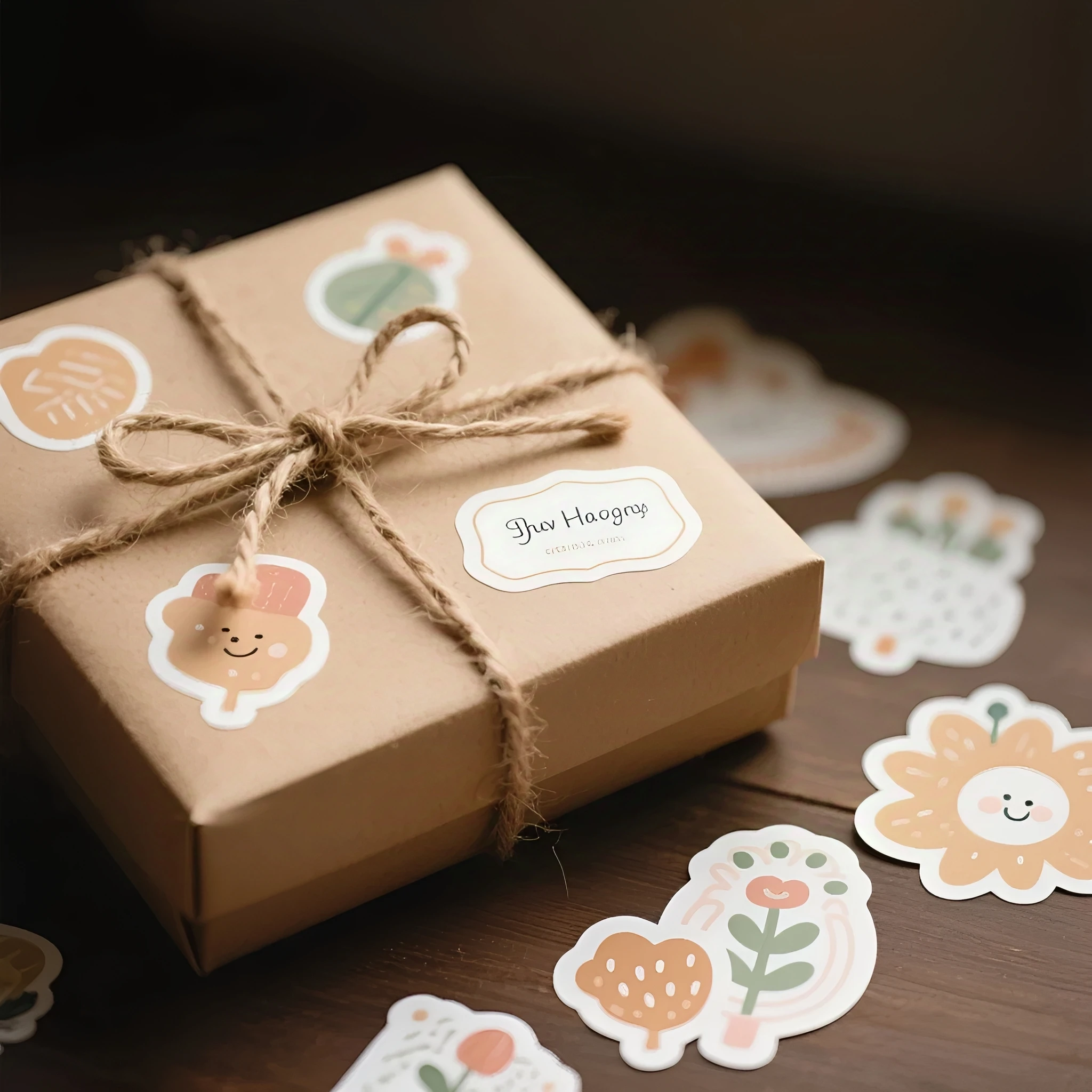 ملصقات مخصصة - تصميم ملصقات لاصقة مخصصة لتغليف الهدايا والتغليف وزجاجة المياه والكمبيوتر المحمول والمزيد، مقاومة للماء