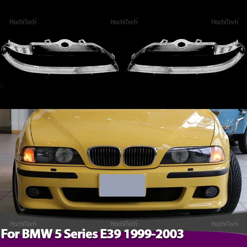 

Крышка объектива передней фары автомобиля для BMW 5 серии E39 1999 2000 2001 2002 2003, левый и правый прозрачный капот, прозрачный абажур