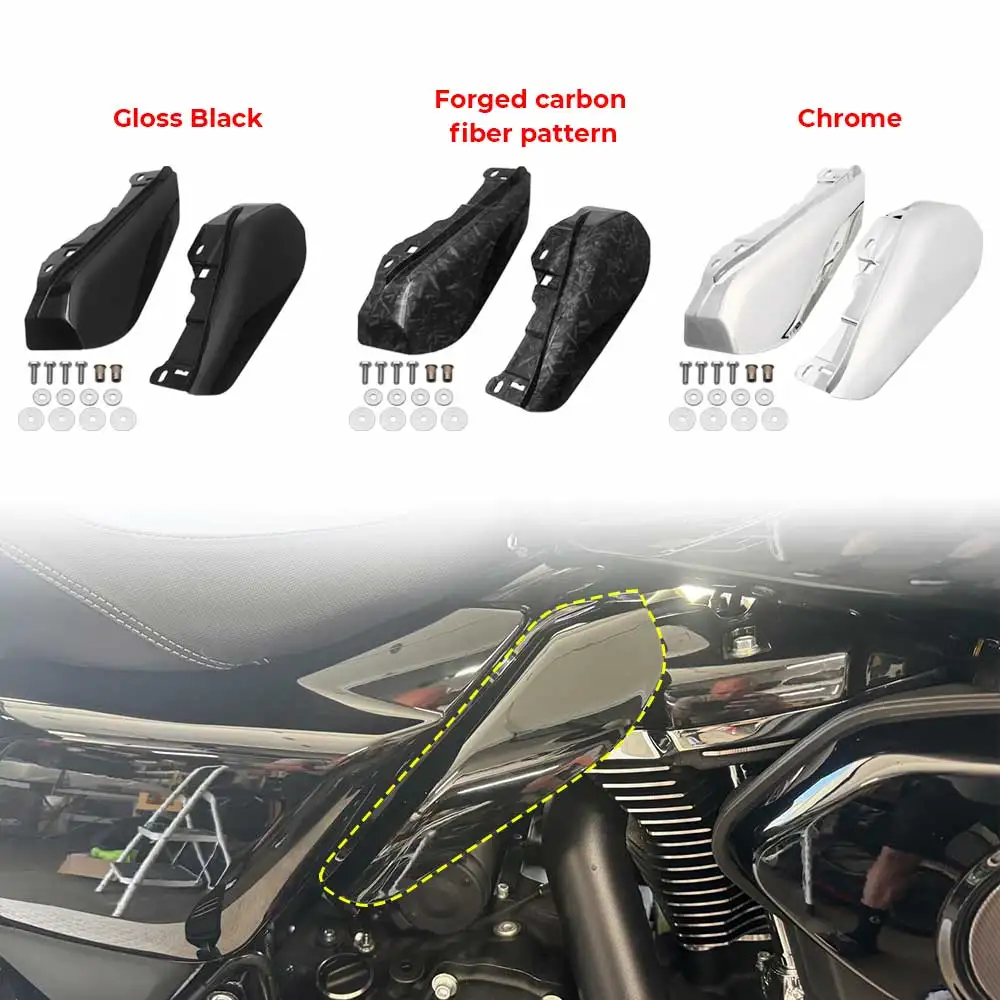 

2PCS Motor Fairing Cover Engine Heat Air Deflectors For Harley Road Street Glide ST Special CVO FLHX FLTRX FLHXLSE 2023-2026