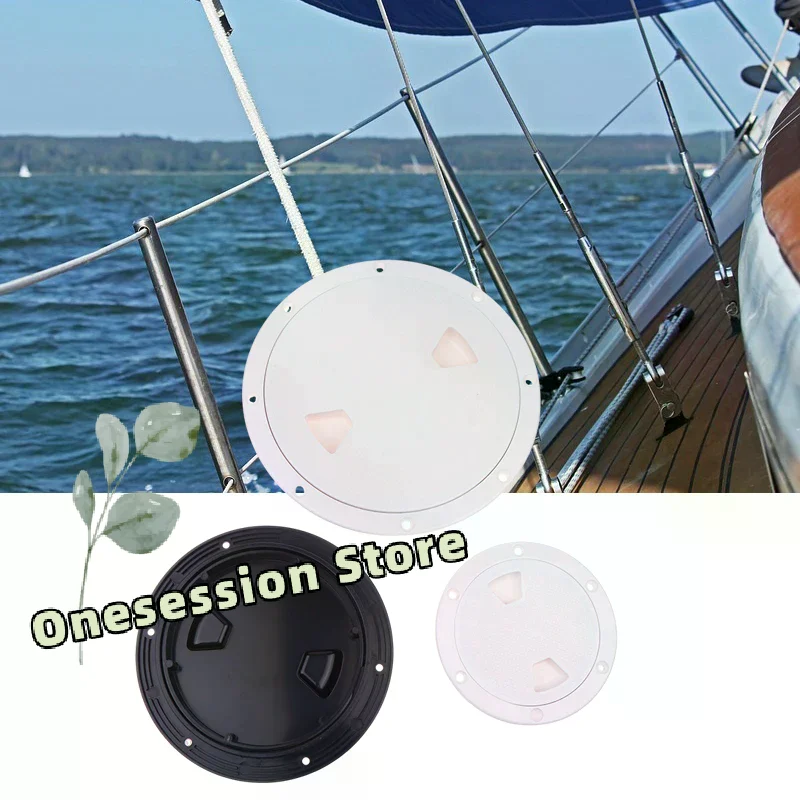 

ABS Plastic Inspection Hatch Cover 4/6/8-inch - Waterproof Quick-Release Access Panel for Kayaks & Yachts