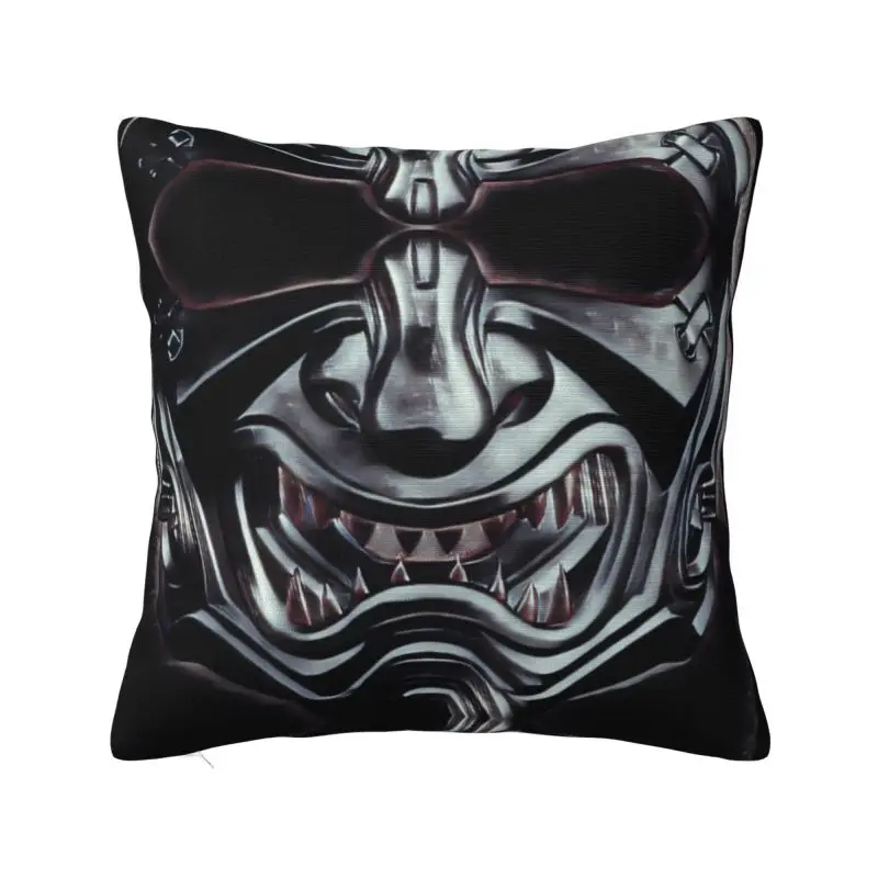 Japanese Ninja Samurai Warrior Pillow Case Decor Home Luxury Monster Hannya Tattoo Outdoor Cushions Square Pillowcase