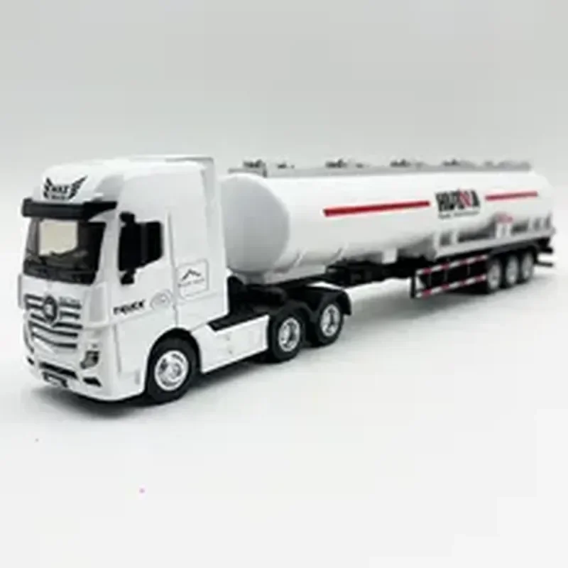 Huina 1733 2023 New 1:50 Semi-alloy Tanker Truck Excavator Toy Simulation Engineering Car Model Car Kid Collectables Toy For Boy