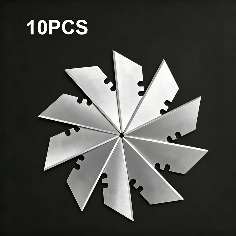 10Pcs Special Knife Blades Steel Material Utility Knife Trapezoid Blades Replacement DIY Art Craft Cutter Tool Blade