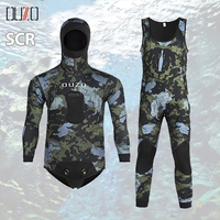 3mm Neoprene Wetsuits Jacket Pants Camo Diving Suits Scuba Snorkeling Surfing Water Sports Keep Warm Long Sleeve Diving Clothing