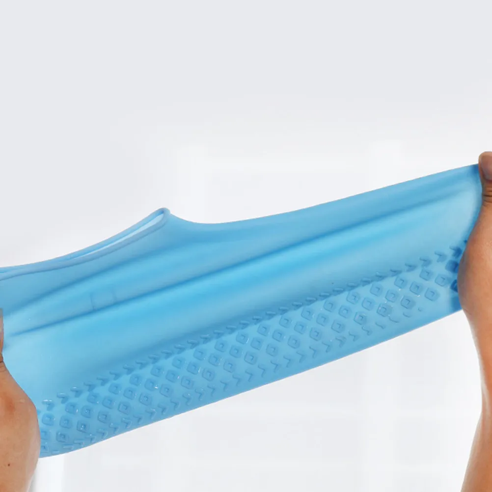Waterproof Silicone Shoe Covers 2 Pairs – Non-Slip, Wear-Resistant Rain Snow Mud Overshoes for Outdoor Use