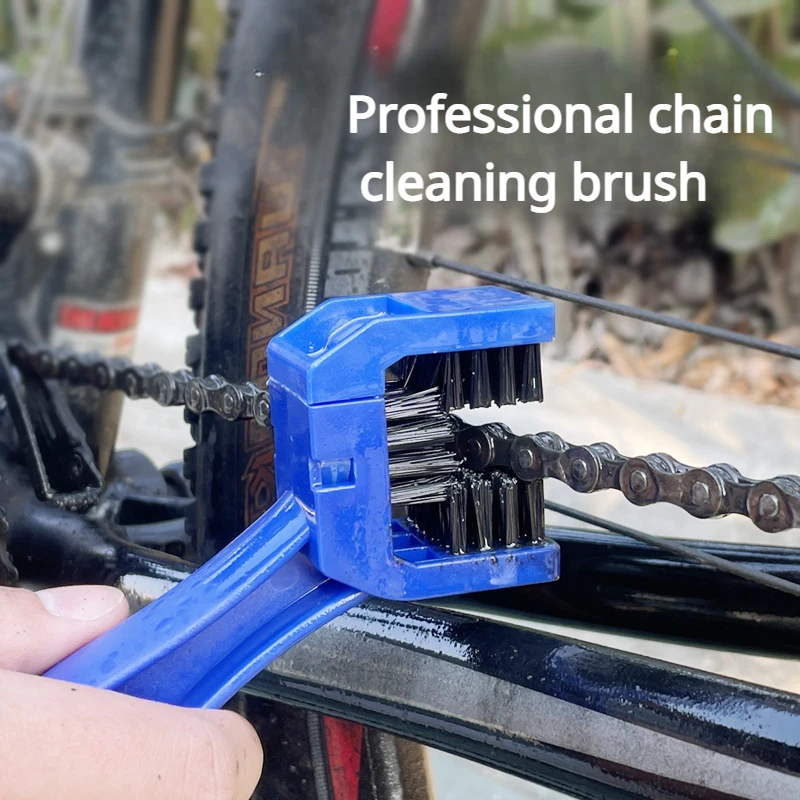 오토바이 체인 브러시 클리너 플라스틱 자전거/모토 브러시 클린 체인 클리너, 야외 스크러버, 로드 케어 도구, 오토바이 부품