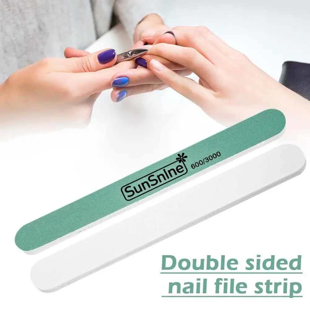 t Green Sanding Sponge Buffer Block Washable Water Drop Grit 1000/4000 Polishing Nail Pedicure Manicure Care Tools Strip U9T1
