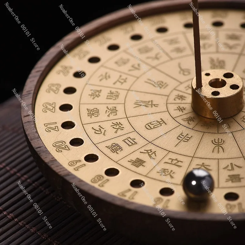 Tea Room Study Decor Twenty Four Solar Terms Incense Holder New Chinese Style Stick Burner Agarwood Coil Incense Ornament