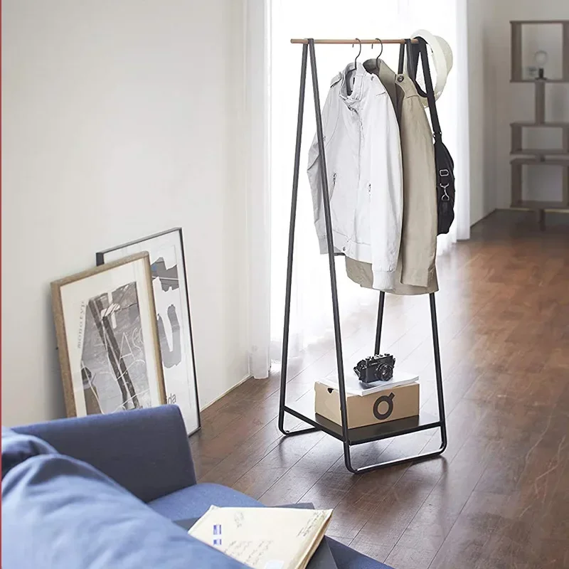 

Clothes rack single pole indoor simple floor-mounted clothes rack home bedroom storage rack multifunctional clothes balcony