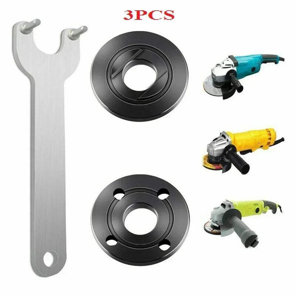 Imagem -05 - Moedor de Ângulo de Substituição de Rosca Placa de Pressão de Metal Conjunto de Porca de Flange Interna e Externa Ferramentas para Rosca de Eixo com Chave