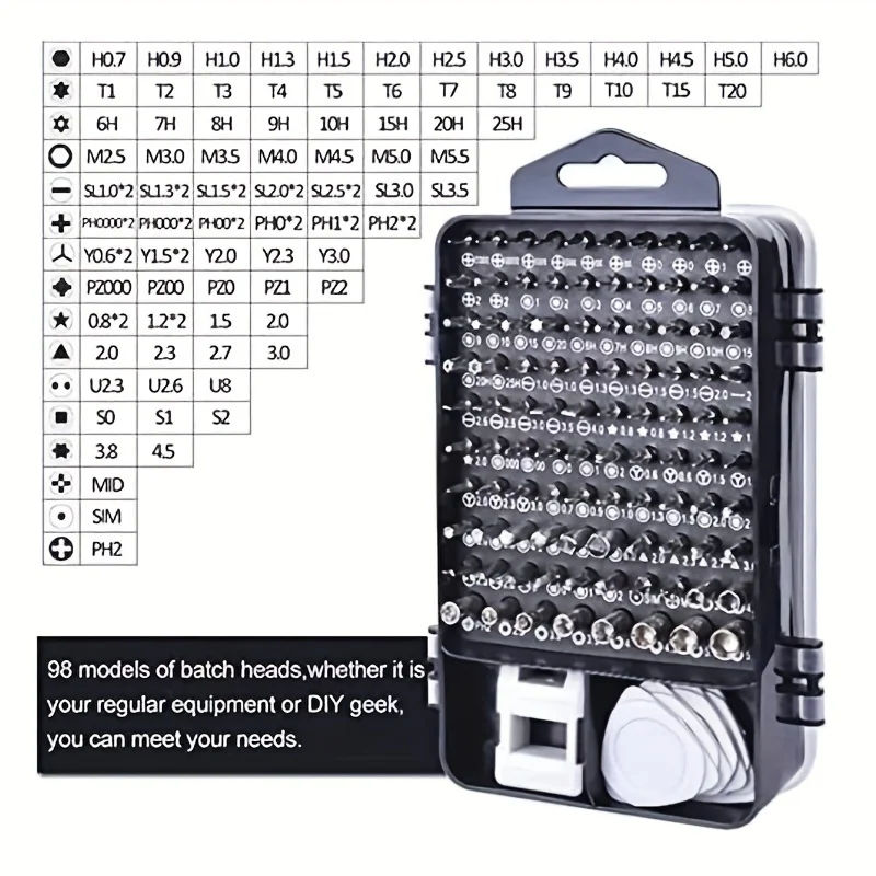 Electronics Screwdriver Set 115 In1 Precision Screwdriver Tools Nut Driver Professional Magnetic Repair Tools Laptop Phone Repai