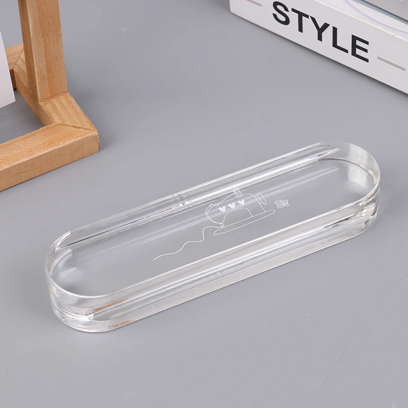 Transparent Acrylic Ironing Handheld High Transparency Pressure Cloth Patchwork Seam Pressing Ironing Tool