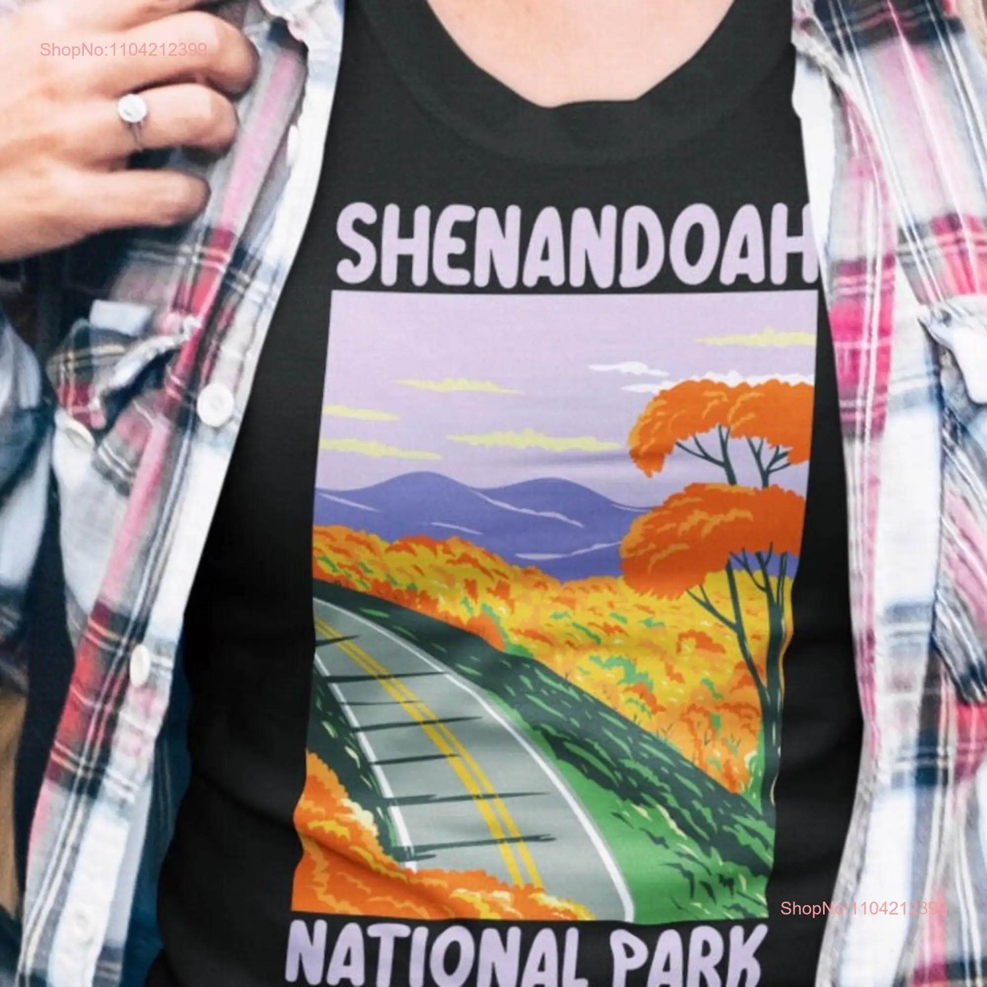 Shenandoah National Park T shirt Virginia Vintage Retro Top for Camping and Hiking long or short sleeves