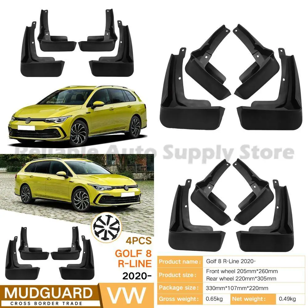 

For Volkswagen Golf 8 R Line 2020-2023 Mud Flaps Fender Trim Car Accessories Premium Quality Durable Protection Stylish Design
