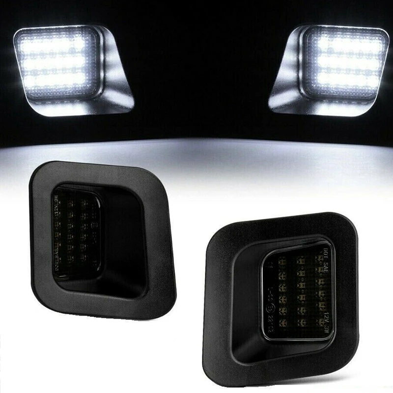 Luces LED para matrícula trasera de coche, accesorio de humo para Dodge Ram 1500, 2500, 3500, 2003-2018