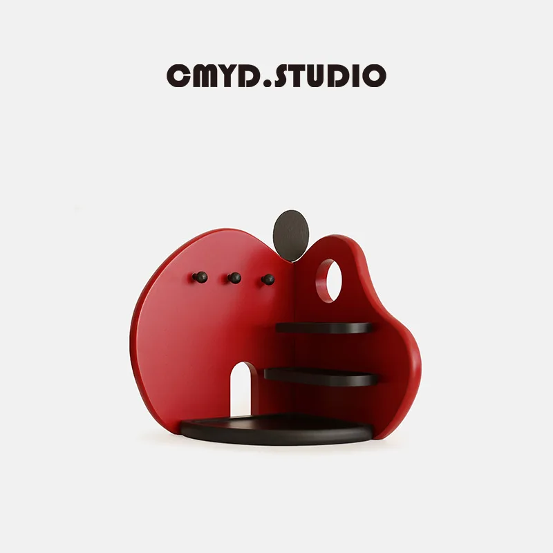Apple Shaped Key Storage Rack Entrance Hall Ornament Desktop Organizer Housewarming Gift Entryway Home Decor Display